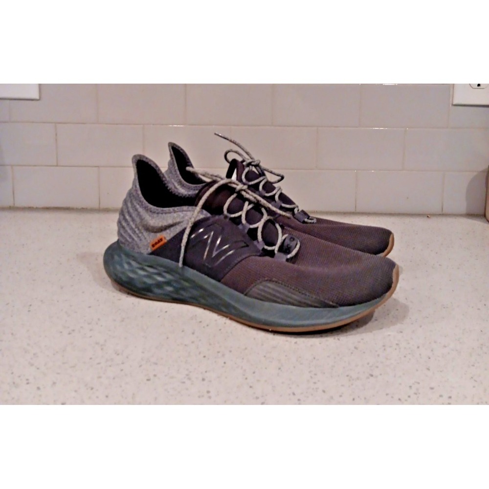 New Balance Fresh Foam Roav Mens Size 14 Black Gray Gum Running Shoes Sneakers